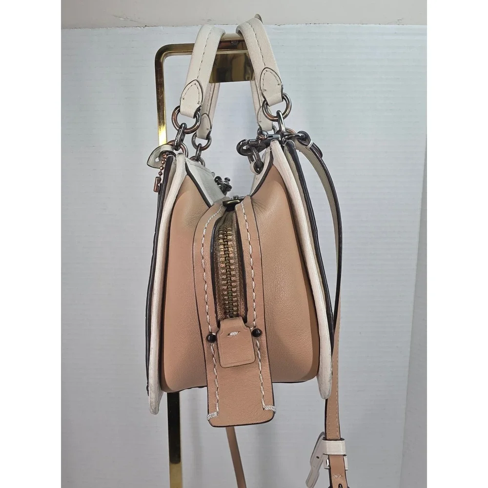 Coach Mini Dreamer 21 Patchwork Signature Canvas Leather Satchel Bag A1992-88884